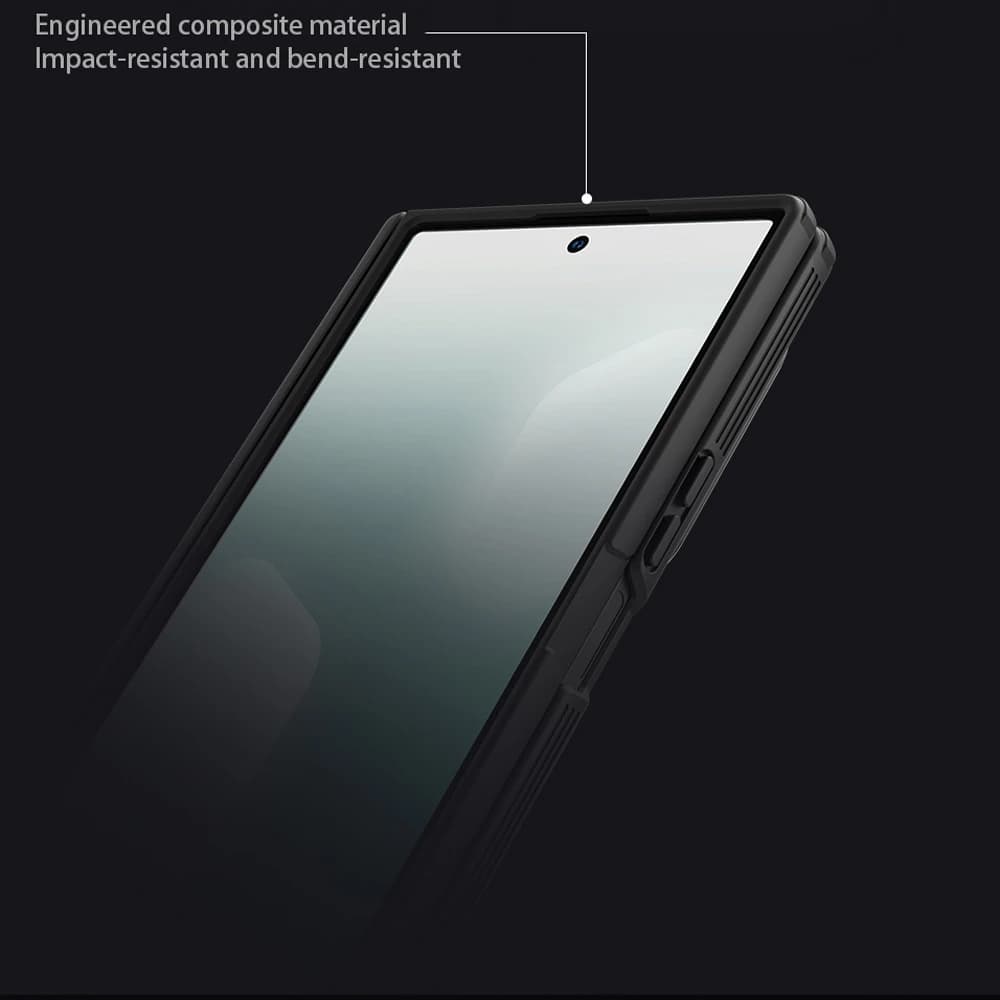گارد مگنتی کمرا استند شیشه‌ای Samsung Galaxy Z Fold 7 مارک نیلکین مدل Camshield Prop — تصویر ۲