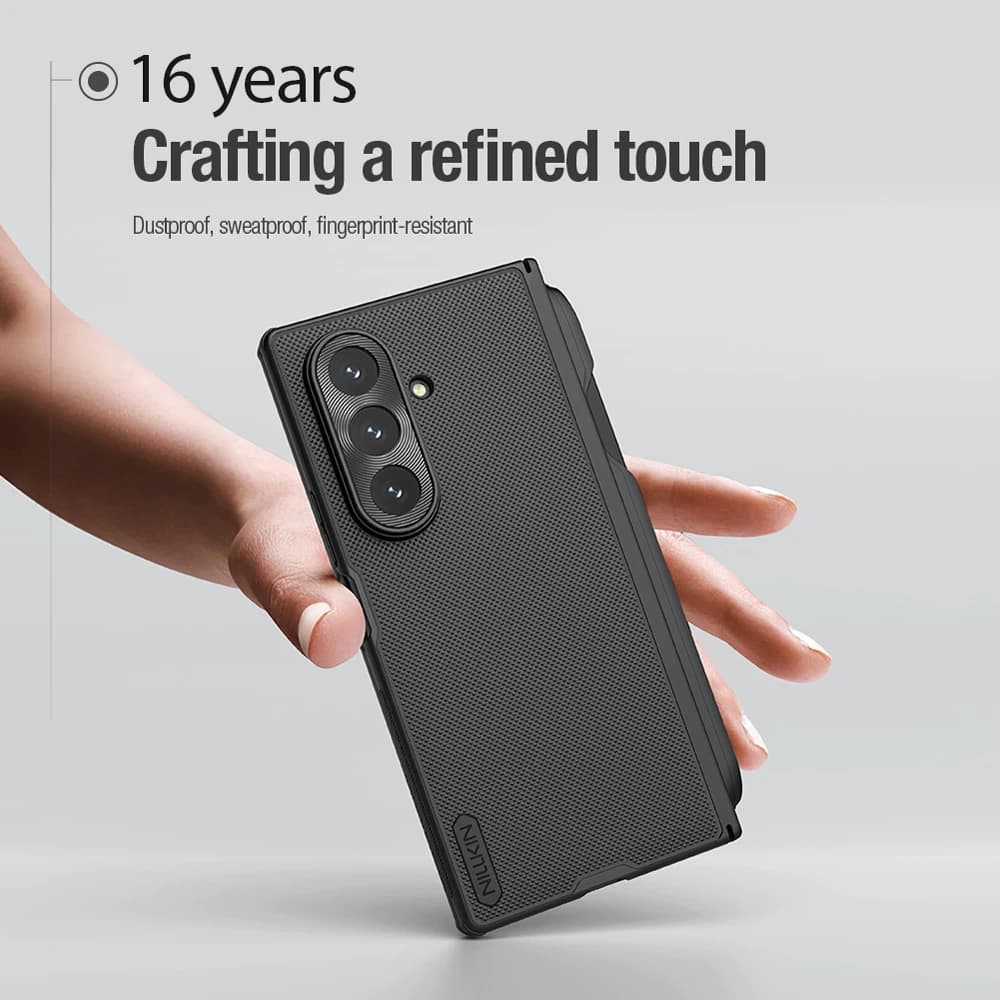 قاب ضد ضربه قلم دار Samsung Galaxy Z Fold 7 مارک نیلکین مدل Super Frosted Shield Fold — تصویر ۳