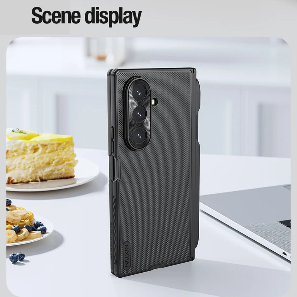 قاب ضد ضربه قلم دار Samsung Galaxy Z Fold 7 مارک نیلکین مدل Super Frosted Shield Fold — تصویر ۵