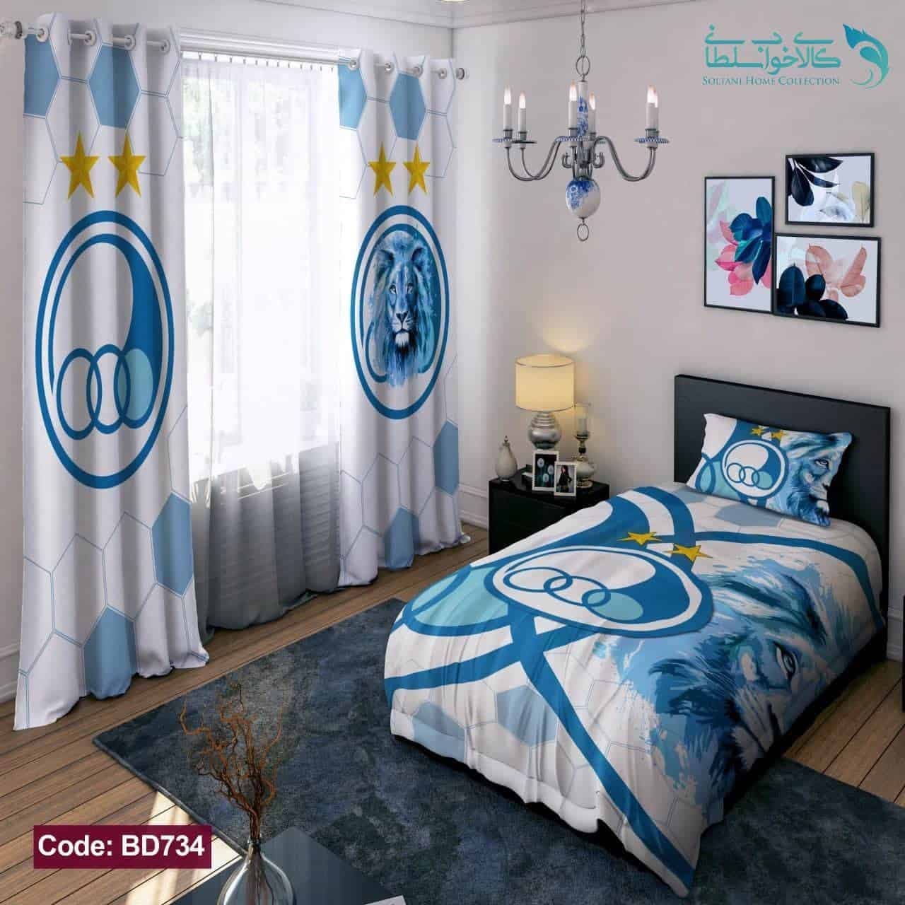 روتختی طرح استقلال آبی یکنفره کد BD734