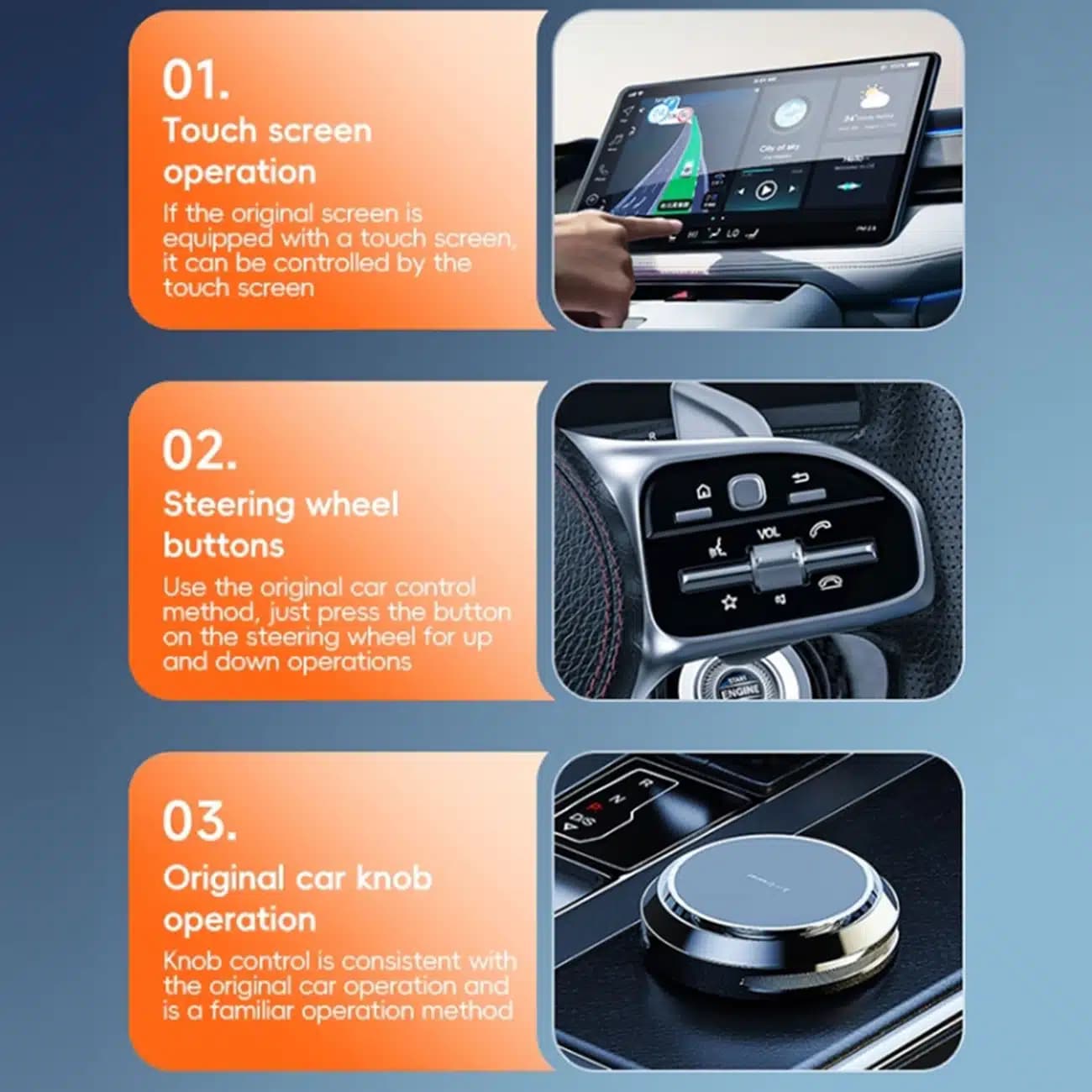 دانگل وایرلس اپل CarPlay و Android Auto یواس‌بی ارلدام CP03 با دانگل تایپ‌سی — تصویر ۵