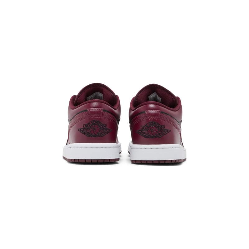 کفش نایک ایرجردن 1 ساق کوتاه مشکی زرشکی Nike Air Jordan 1 Low Dark Beetroot — تصویر ۴