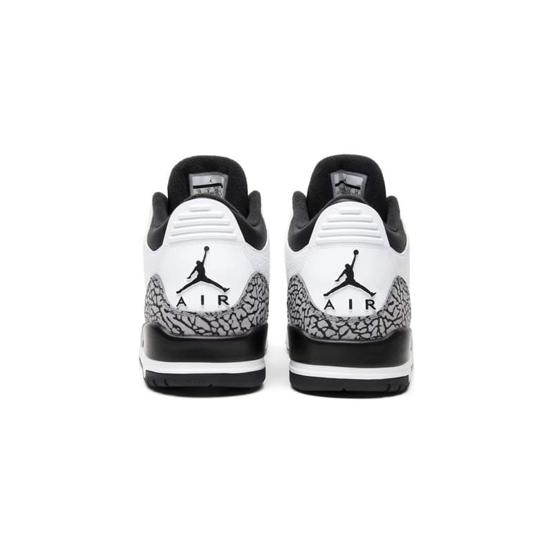 کتونی نایک ایرجردن 3 سفید سیمانی مشکی Nike Air Jordan 3 Retro Infrared 23 — تصویر ۴