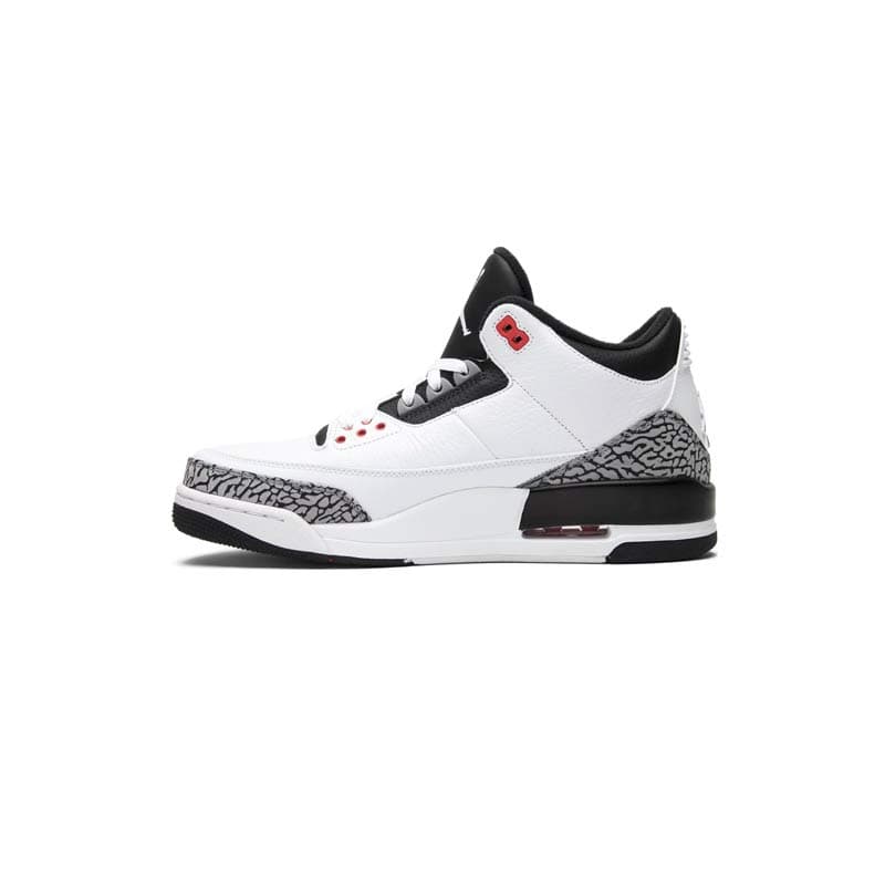 کتونی نایک ایرجردن 3 سفید سیمانی مشکی Nike Air Jordan 3 Retro Infrared 23 — تصویر ۲