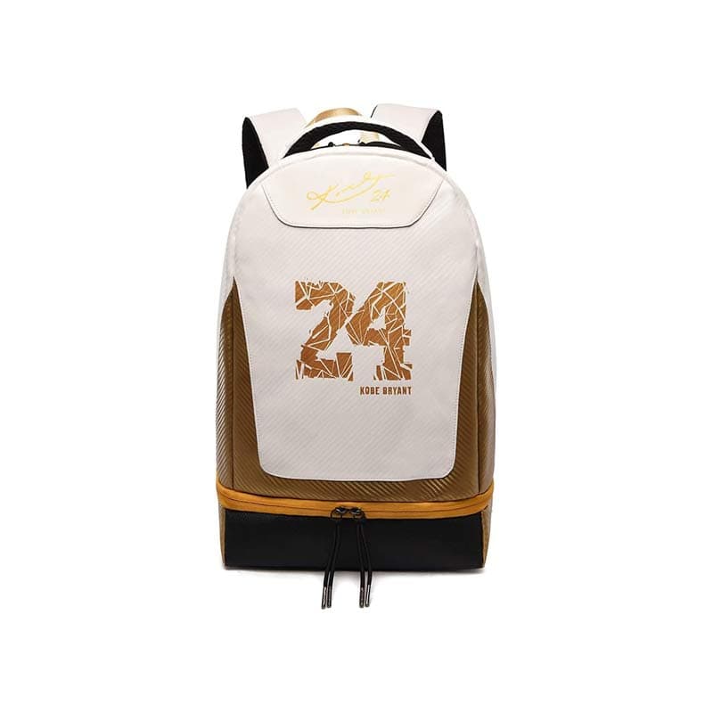 کوله پشتی کوبی برایانت سفید طلایی Kobe Bryant White Gold Backpac