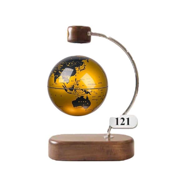 کره جغرافیایی سایز 14 ایده پایه چوبی گرد معلق کد 121