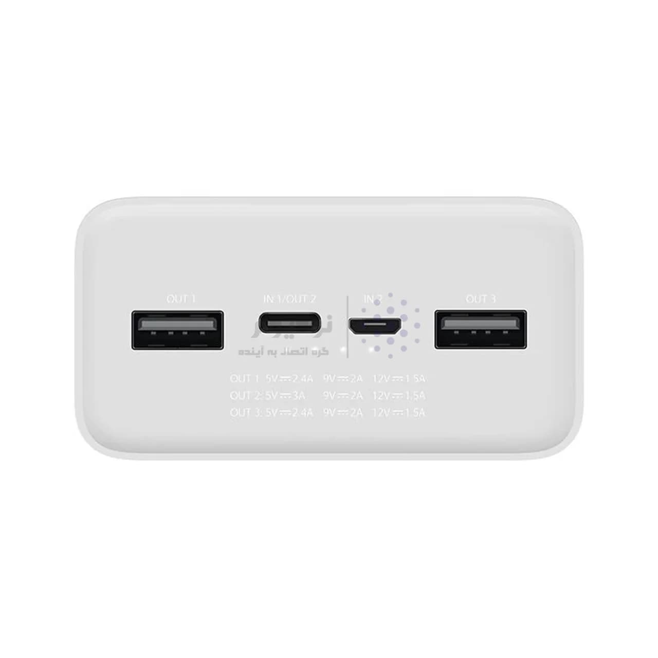پاوربانک (فست شارژ) Xiaomi 18W 30000mAh مدل PB3018ZM – مشکی – MMS – اصل چین (گارانتی شش ماهه YA) — تصویر ۱۰
