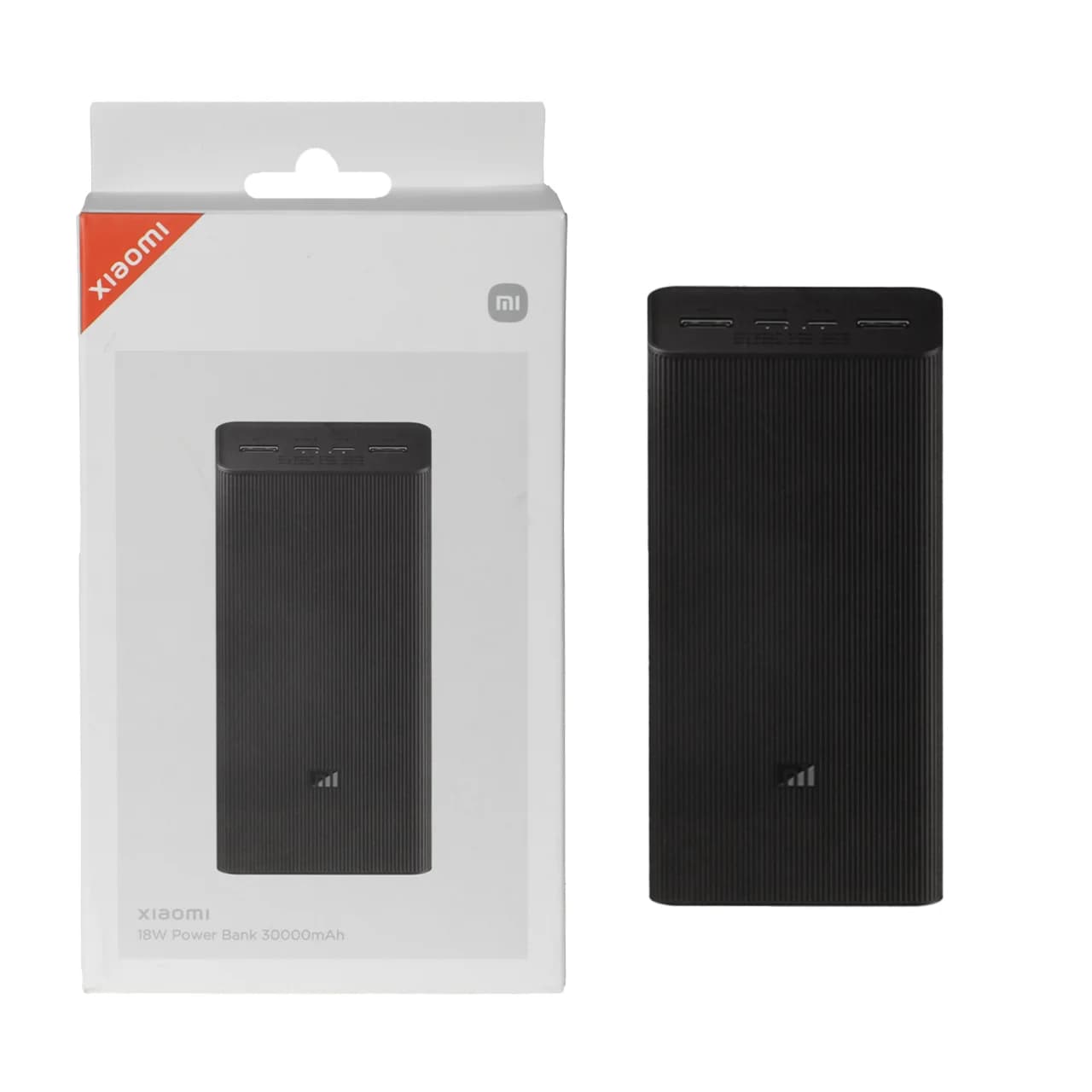پاوربانک (فست شارژ) Xiaomi 18W 30000mAh مدل PB3018ZM – مشکی – MMS – اصل چین (گارانتی شش ماهه YA)