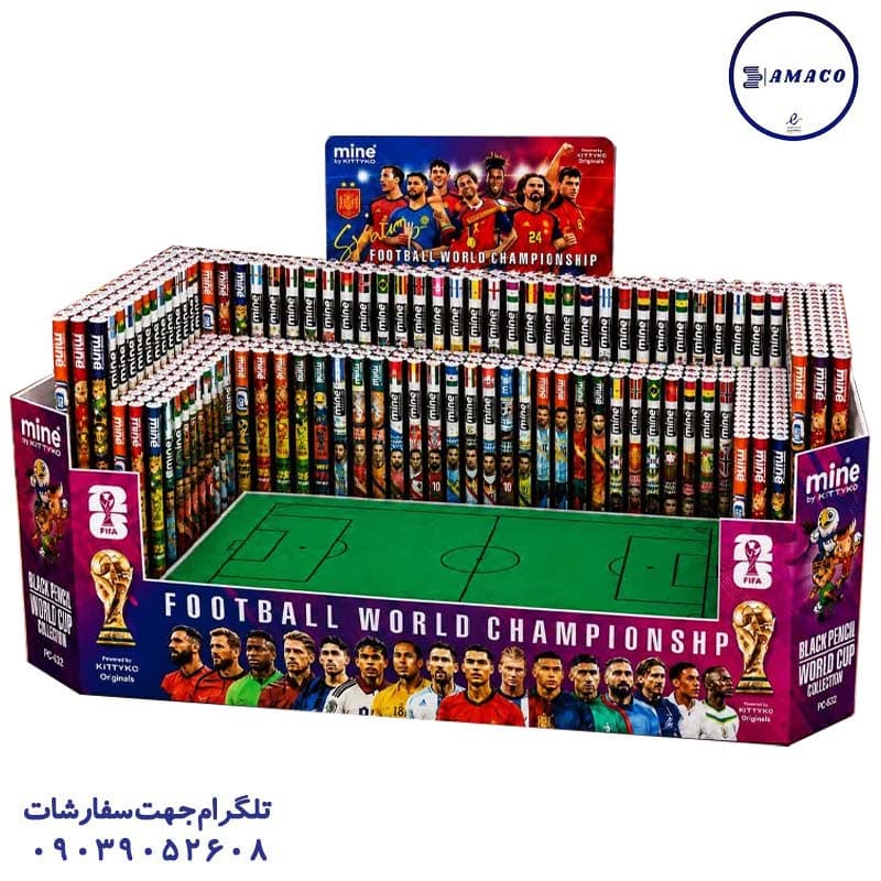 ماین – مداد مشکی استند 14 قراصی طرح استادیوم کد832