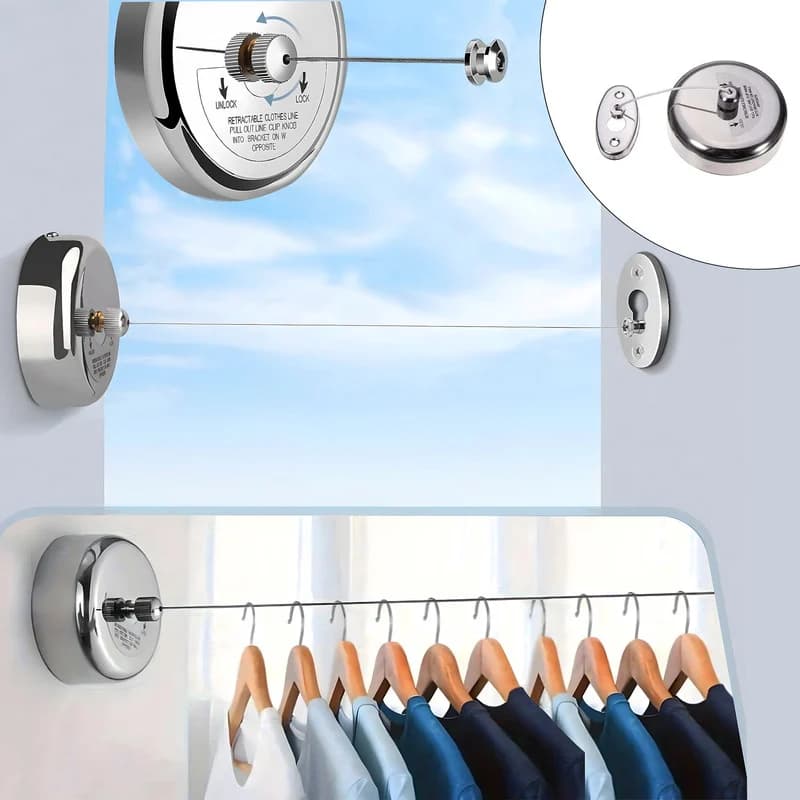 بند رخت دیواری بریمیکس مدل هتلی کد B-3034