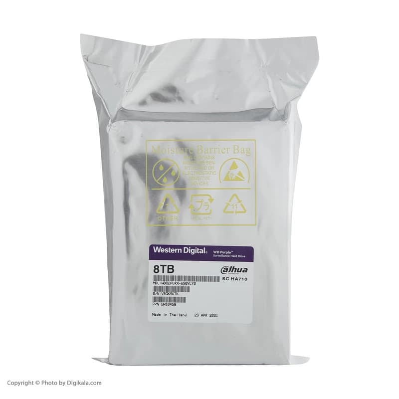 هارددیسک اینترنال وسترن دیجیتال مدل Purple WD82PURX ظرفیت 8 ترابایت (ریفر) — تصویر ۴