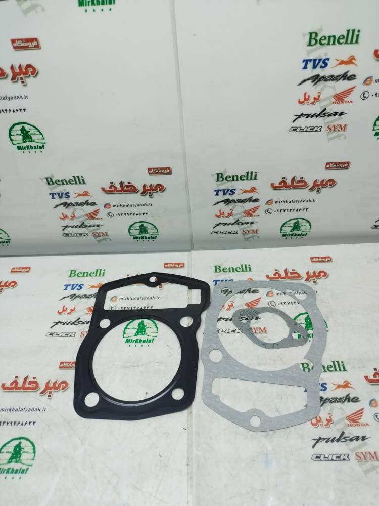 واشر سر (رو) و ته (زیر) سیلندر موتور cb 250 سی بی و تریل زنجیر تایم