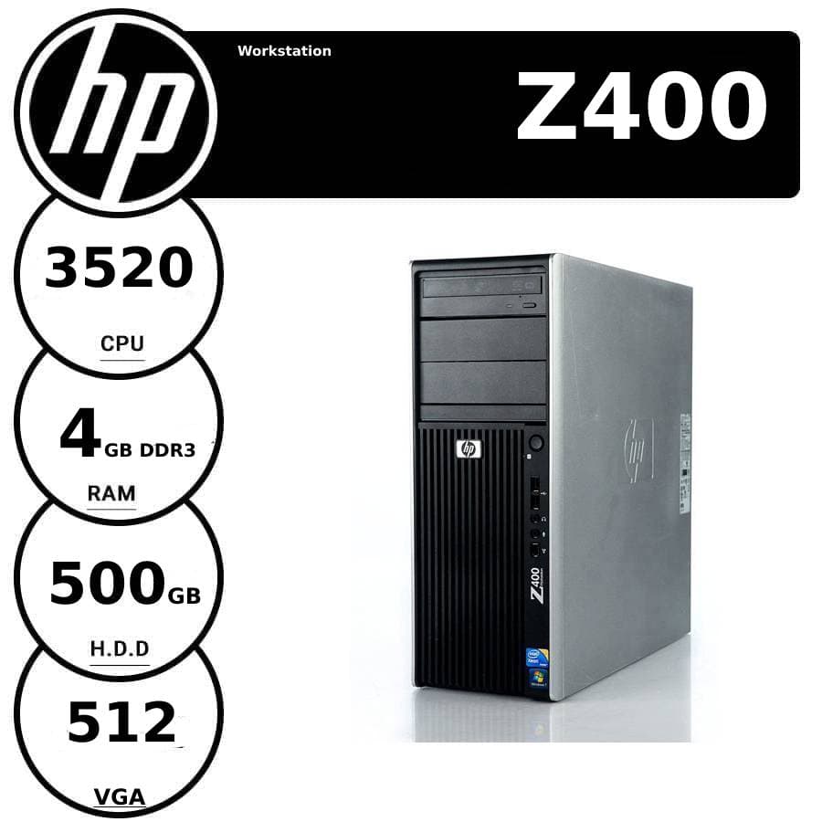 کیس ورک استیشن HP Workstation Z400 استوک (رم 4 گیگ)