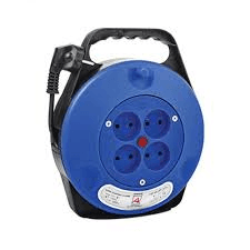 پریز سیار قرقره ای کوچک (بدون ارت) مدل:4x(2P)/16A/220V کد:S210 پارسا