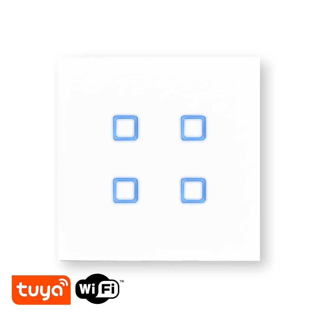 کلید چهار پل هوشمند طرح مربع WI-FI تویا