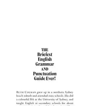 دانلود کتاب The Briefest English Grammar and Punctuation Guide Ever