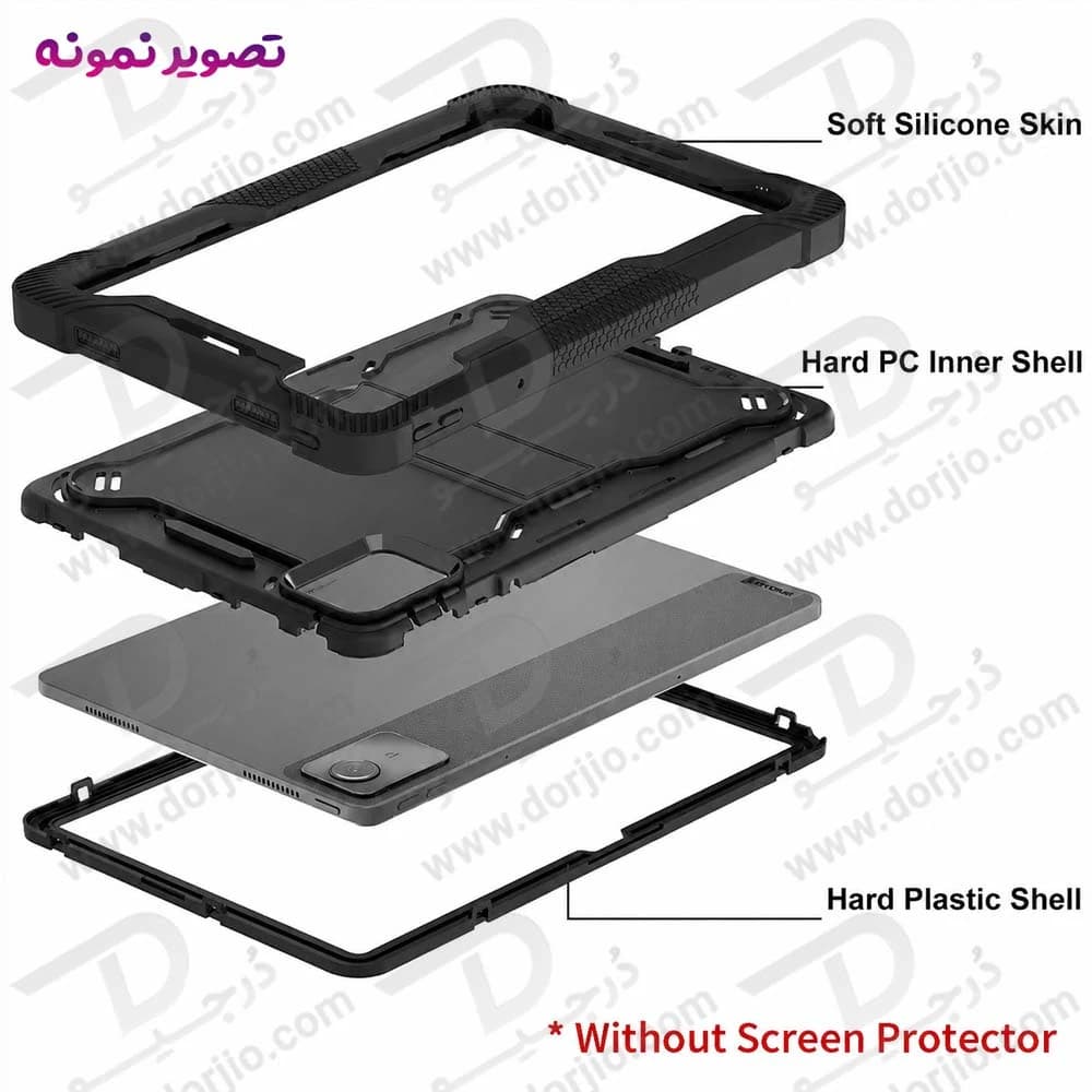 گارد ضدضربه 360 درجه استند دار بتمنی تبلت Redmi Pad SE — تصویر ۸