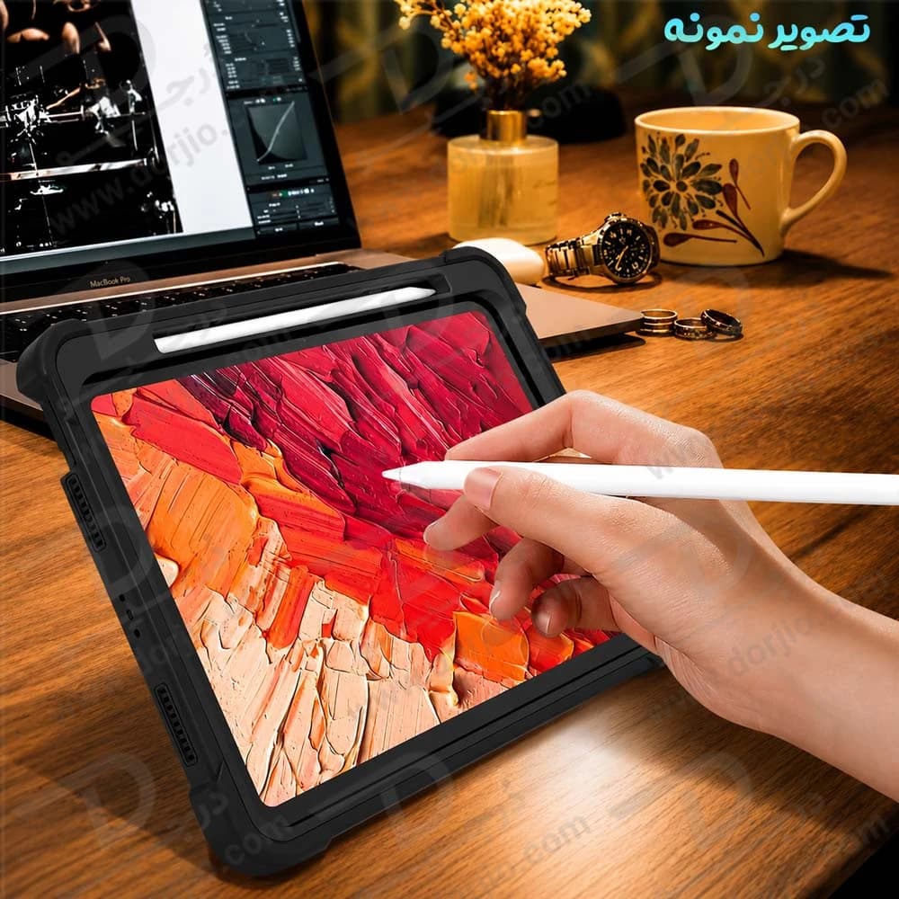 گارد ضدضربه 360 درجه استند دار بتمنی تبلت iPad 11 2025 ( A16 ) — تصویر ۵