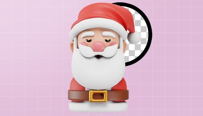 تصویر PNG کاراکتر سه بعدی بابانوئل