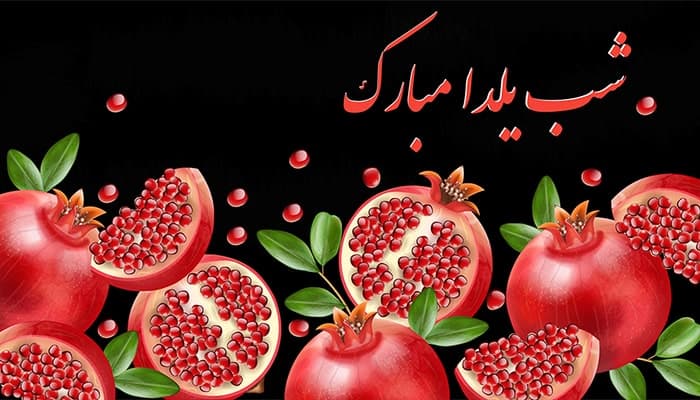 وکتور فارسی بنر و مجموعه انار شب یلدا