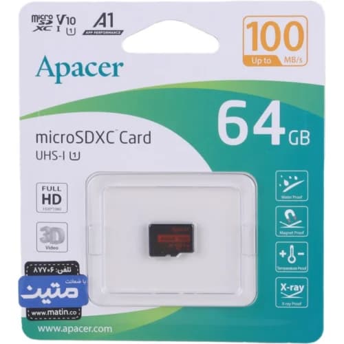 رم میکرو 64 گیگ اپیسر Rioo A1 V10 U1 100MB/s