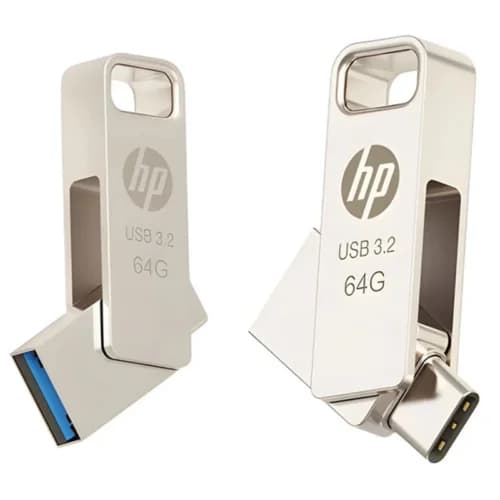 فلش 64 گیگ اچ پی HP x206C OTG Type-C USB3.2 — تصویر ۴