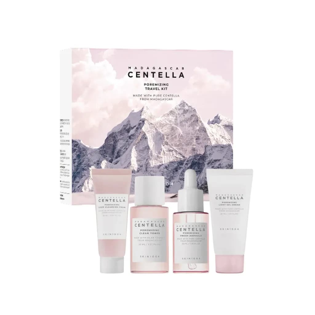 کیت چهار عددی مراقبت از منافذ پوست سنتلا ماداگاسکار اسکین ۱۰۰۴ مدل Poremizing Travel Kit