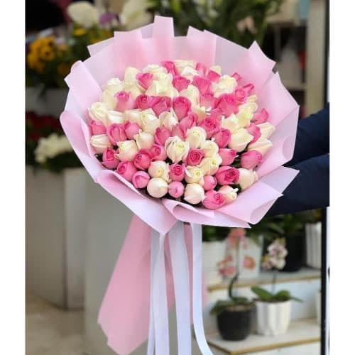 ارسال دسته گل به زن دایی برای تبریک قدم نو رسیده 4531