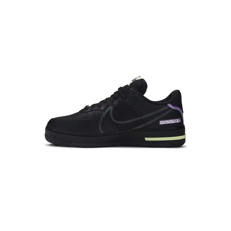 کتونی نایک ایرفورس 1 ری اکت مشکی Nike Air Force 1 React Violet Star — تصویر ۲