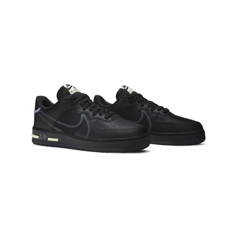 کتونی نایک ایرفورس 1 ری اکت مشکی Nike Air Force 1 React Violet Star — تصویر ۵