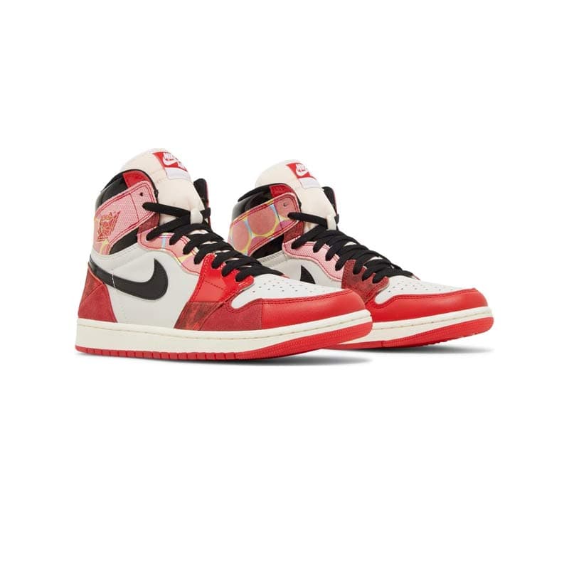 کتونی نایک ایرجردن 1 اسپایدرمن سفید قرمز Nike Air Jordan 1 Retro High OG Next Chapter Spiderman — تصویر ۵