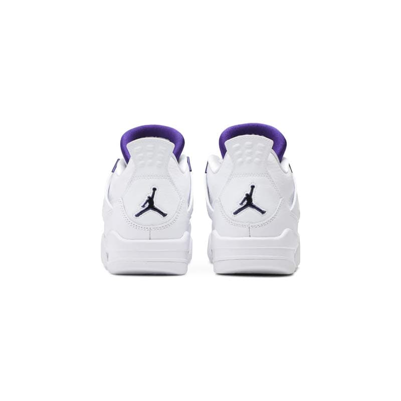 کفش نایک ایرجردن 4 سفید بنفش Nike Air Jordan 4 Retro GS Purple Metallic — تصویر ۴
