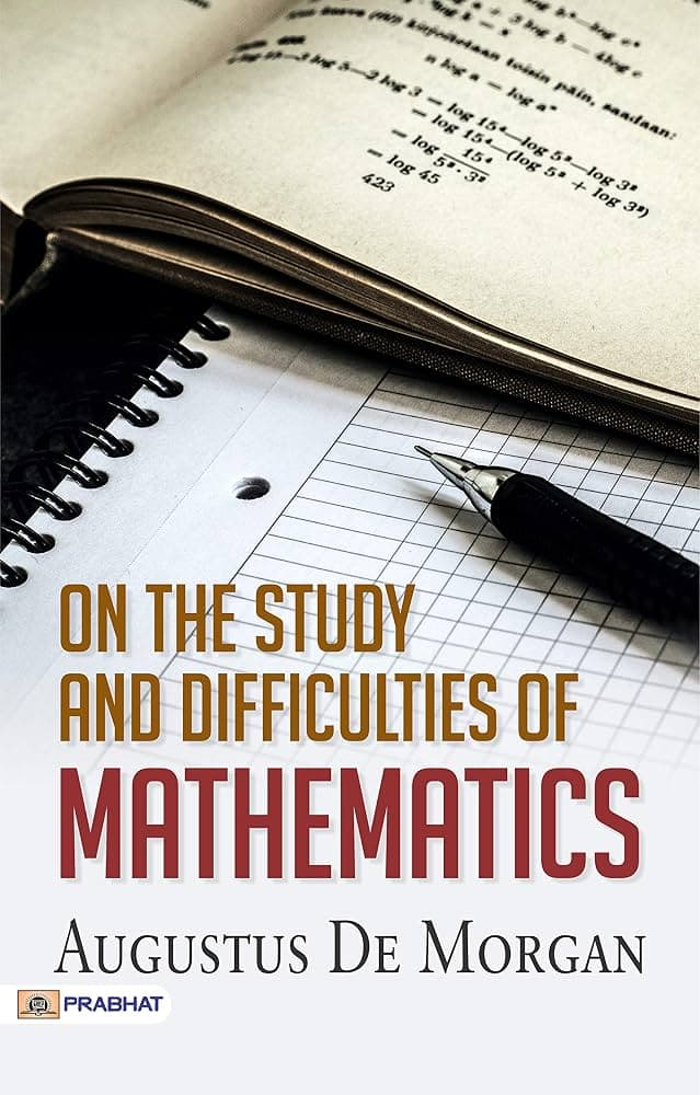 کتاب On the Study and Difficulties of Mathematics (درباره مطالعه و دشواری‌های ریاضیات) نسخه انگلیسی PDF | Augustus De Morgan