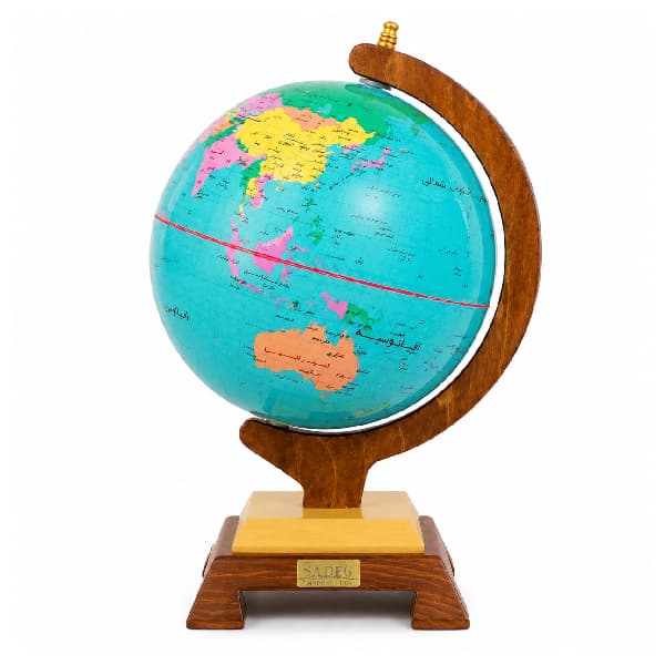 کره جغرافیایی سایز 20 ایده پایه چوبی برج ایفل چراغ دار کد 119