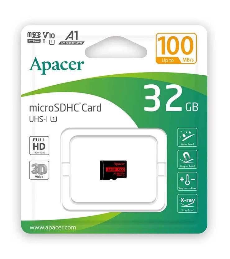 کارت حافظه APACER 32GB کلاس 10 سرعت 100MB/s