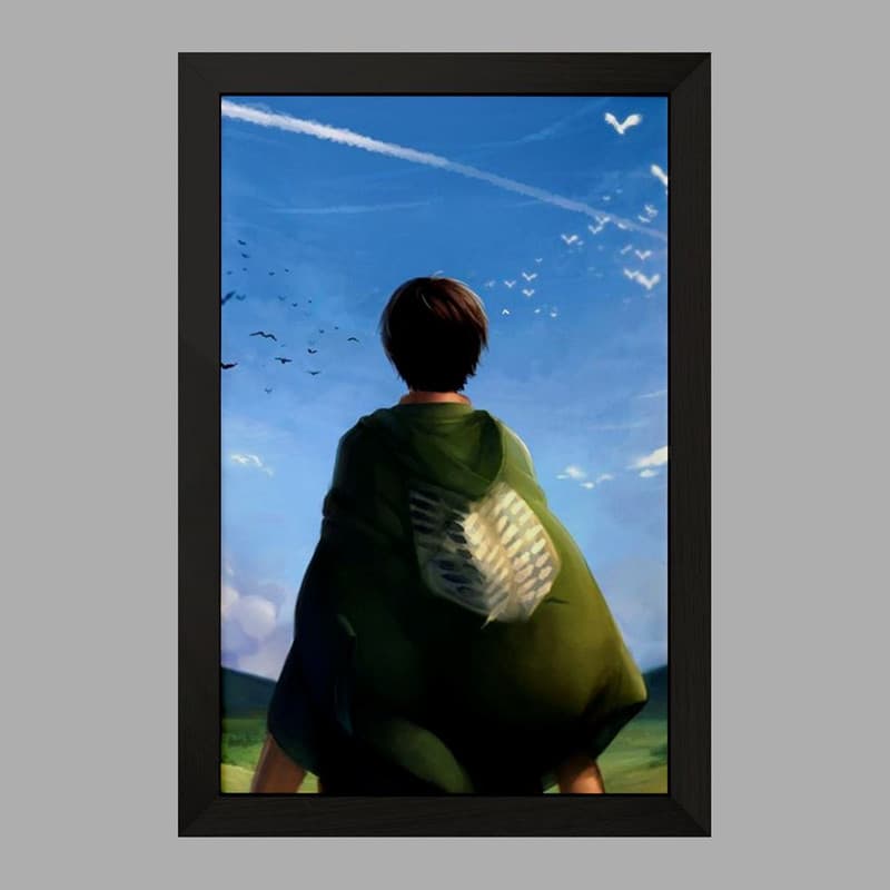 تابلو دکو قاب مدل ارن یگر انیمه اتک آن تایتان Attack on Titan کد 11040