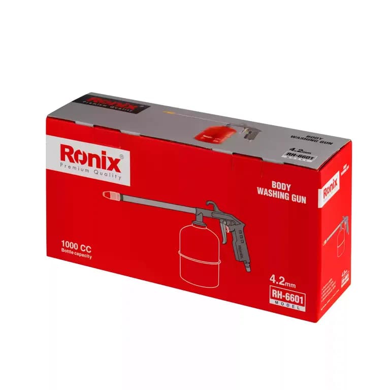 تفنگ شستشوی بادی 1000 میلی لیتر رونیکس مدل RONIX RH-6601 با نازل 4.2 میلی متر — تصویر ۷
