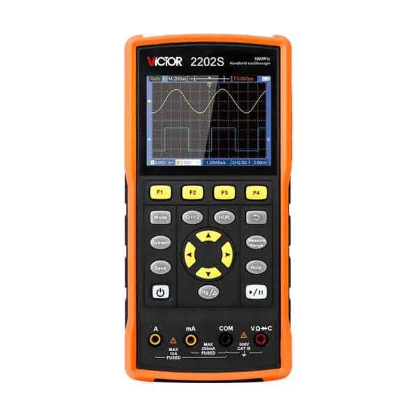 اسیلوسکوپ دستی ویکتور مدل VICTOR 2202S