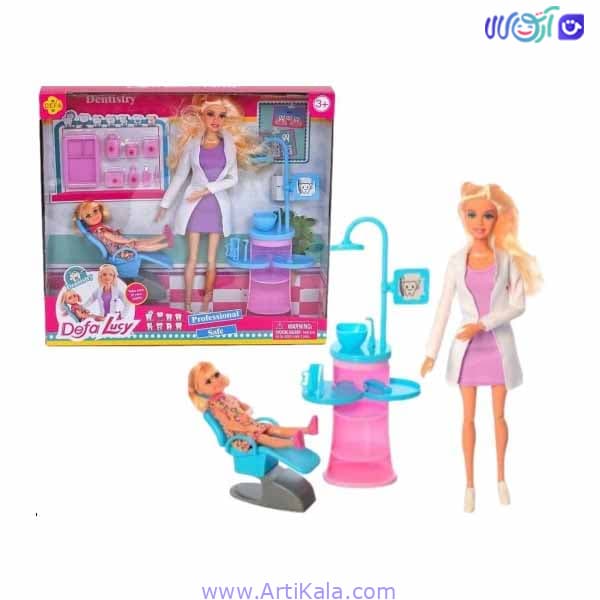 عروسک باربی دندان پزشک لوسی دفا مدل 8408