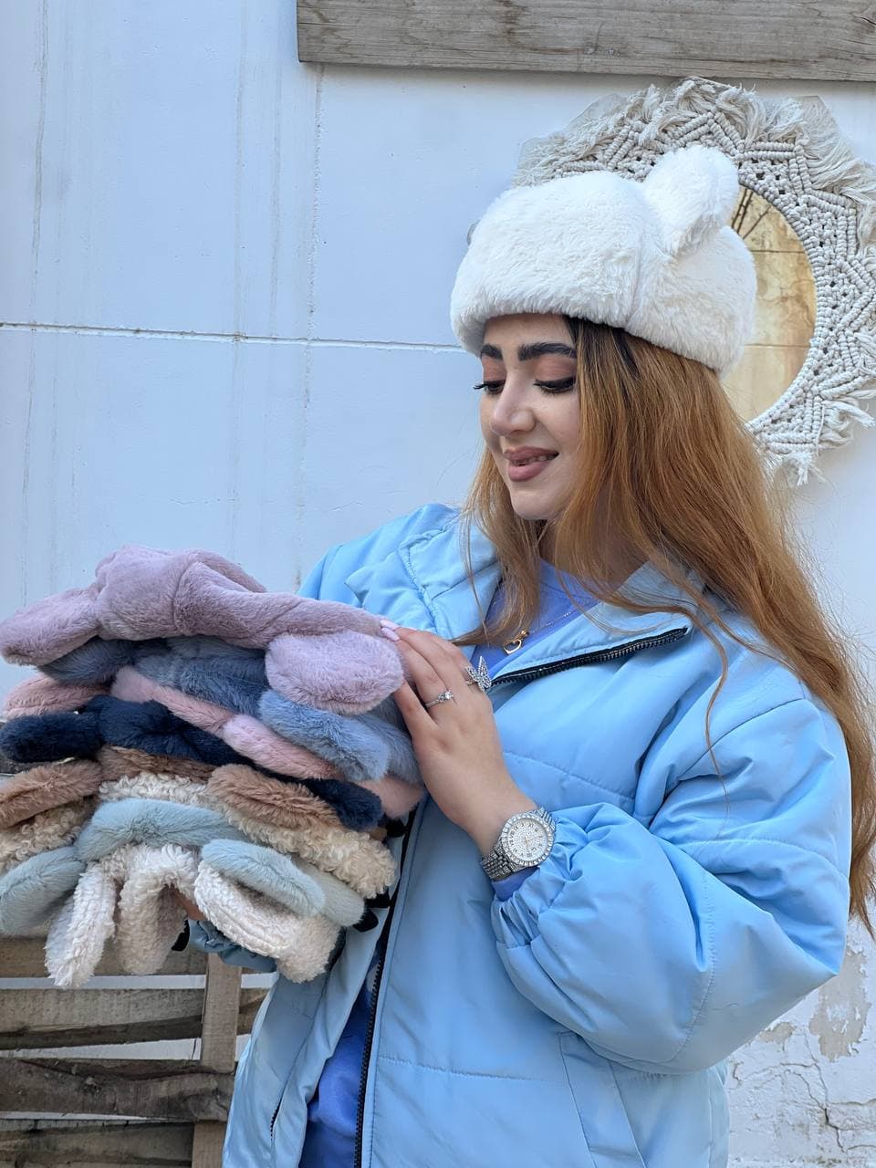 کلاه برت خز گوش دار 32788