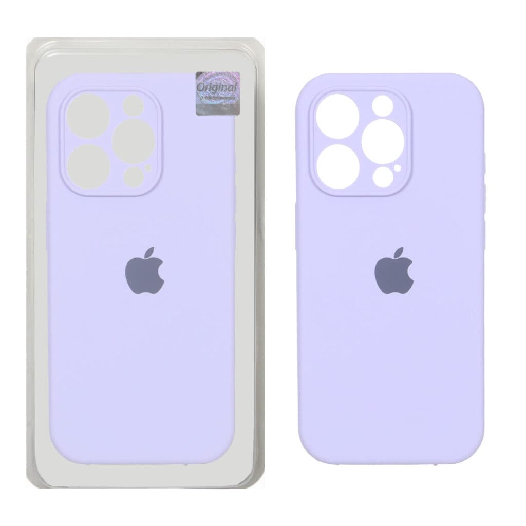 قاب سیلیکونی پاک کنی اورجینال Master Quality مدل Apple iPhone 15 Pro – یاسی (پک دار) — تصویر ۲