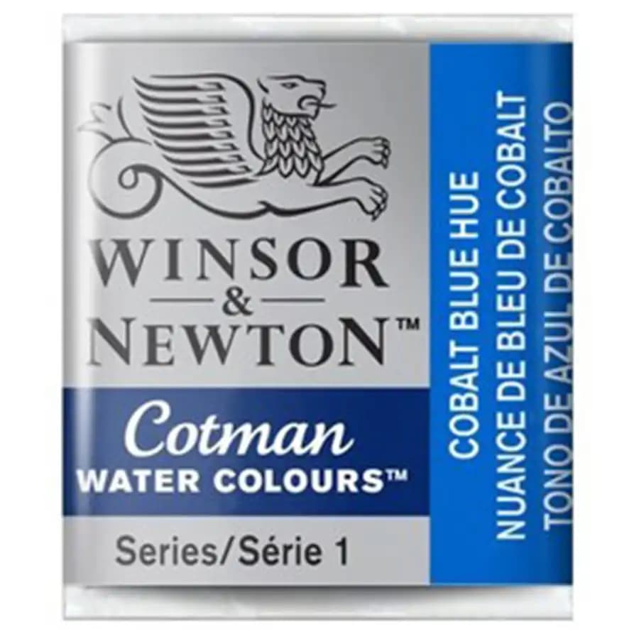 قرص آبرنگ وینزور اند نیوتن مدل COTMAN رنگ COBALT BLUE