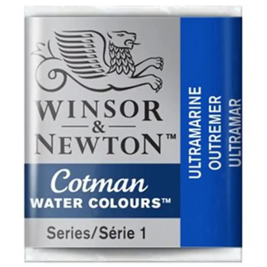 قرص آبرنگ وینزور اند نیوتن رنگ ULTRAMARINE مدل COTMAN