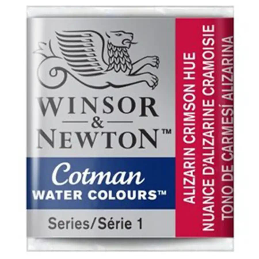 قرص آبرنگ وینزور اند نیوتن مدل COTMAN رنگ ALIZARIN CRIMSON HUE