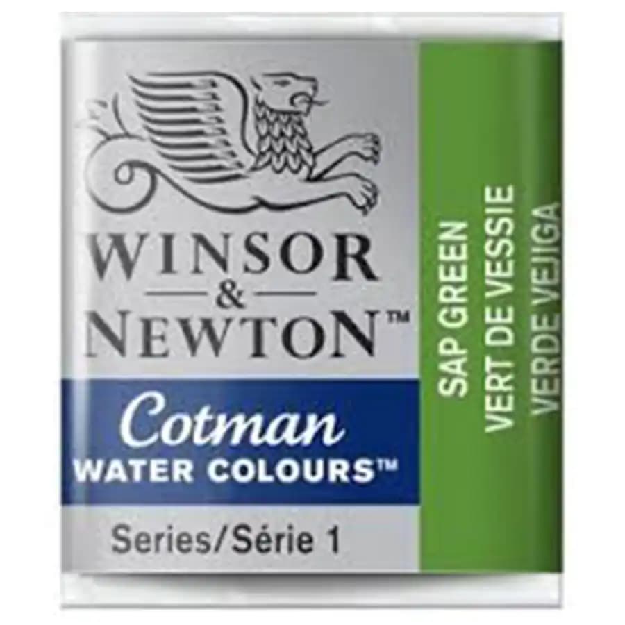 قرص آبرنگ وینزور اند نیوتن مدل COTMAN رنگ SAP GREEN