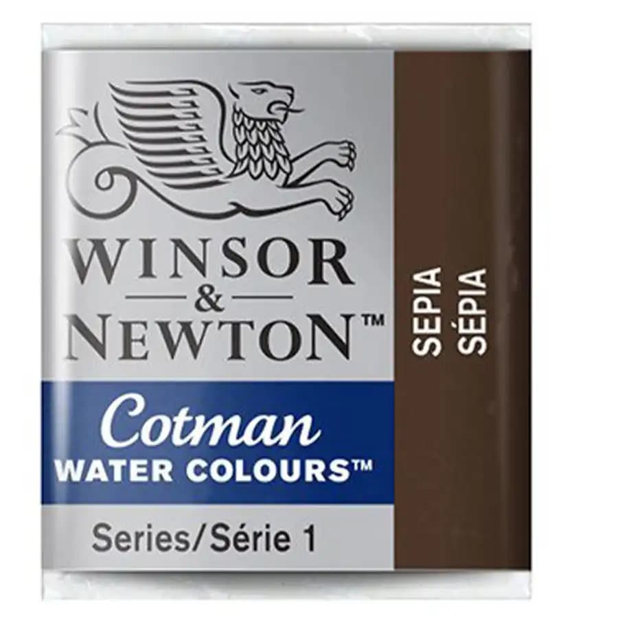 قرص آبرنگ وینزور اند نیوتن مدل COTMAN رنگ SEPIA