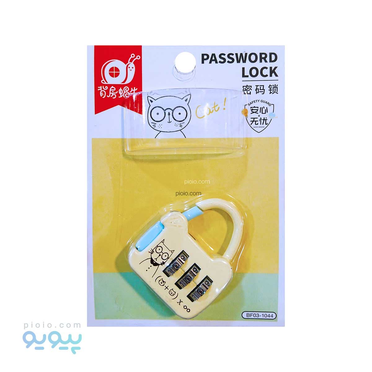 قفل فانتزی رمزدار طرح Cat آیتم BF03-1044 عمده و کارتنی