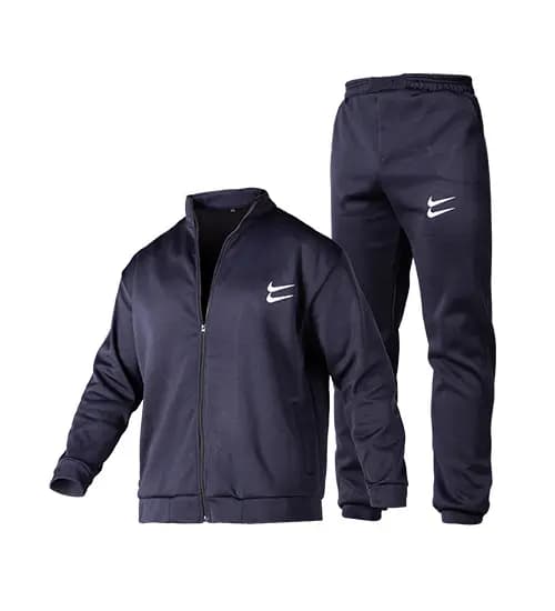 ست سویشرت و شلوار مردانه نرمال ساده اسپان سرمه ای Nike