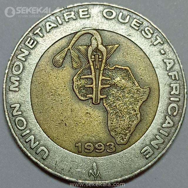 سکه کمیاب 250 فرانک آفریقای غربی 1993