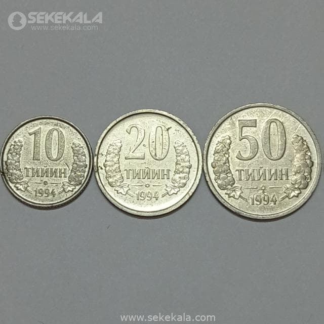 ست سکه های ازبکستان 1994